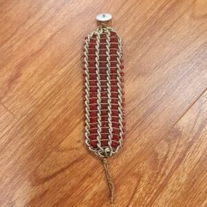 Gorgeous bold red beaded bracelet